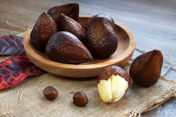 Salak fruit is a tropical fruit native from Java island, Indonesia