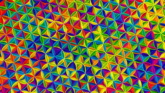 Multi Colored, Kaleidoscope abstract background